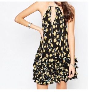 Free People Ruffled Slip Dress